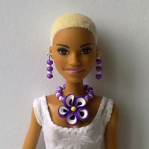 Šperky pro Barbie - náhrdelník, náušnice