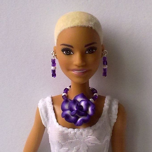 Šperky pro Barbie - náhrdelník, náušnice — foto 1