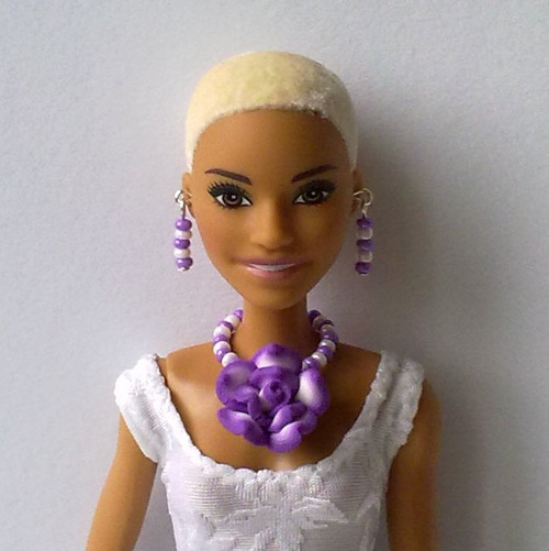 Šperky pro Barbie - náhrdelník, náušnice