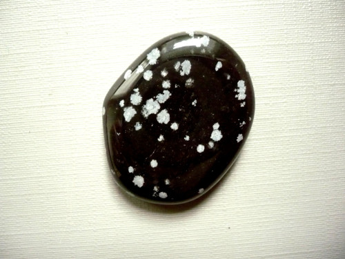 Placka - obsidián vločkový 31 mm, č.1071
