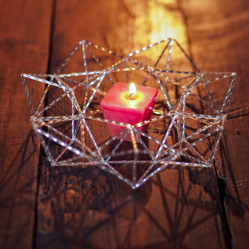 Geometrický skleněný věnec — foto 1