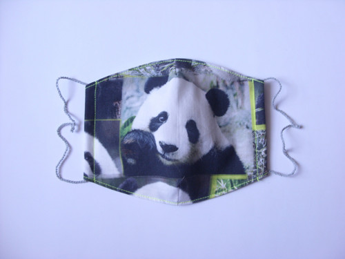 Pánská rouška s kapsou - panda 2 — foto 1