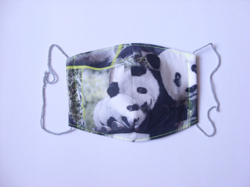 Dámská rouška s kapsou - panda 2 — foto 1