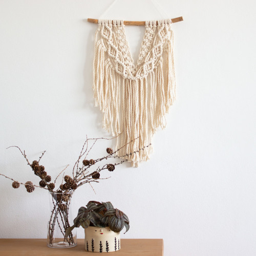 Přírodní macramé střední — foto 1