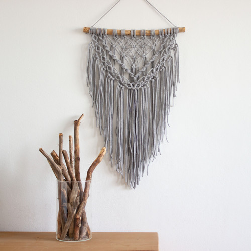 Šedé macramé vetší — foto 1