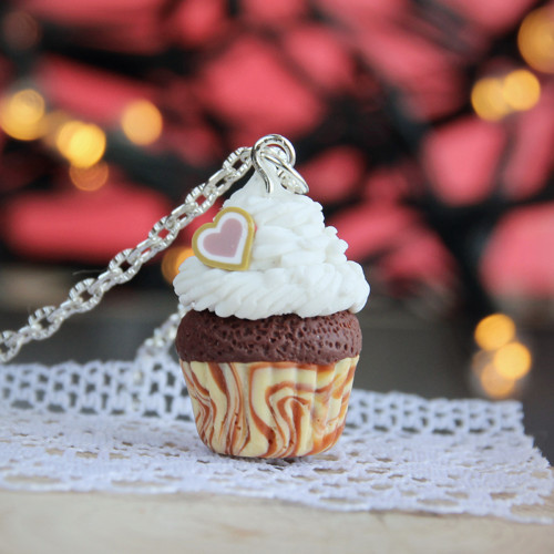 Cupcake čoko se srdíčkem