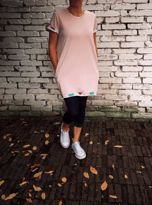 Starorůžové - oversized,kapsy — foto 1