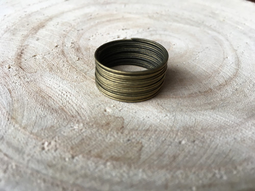 Paměť.drát prstýnek 20/0,6mm, bronz, +- 20otoček