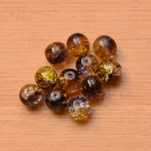 České praskané korálky - 6mm — foto 1