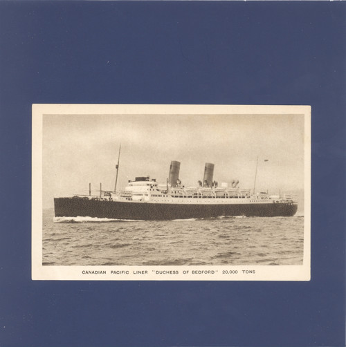 Loď Duchess of Bedford - pohlednice