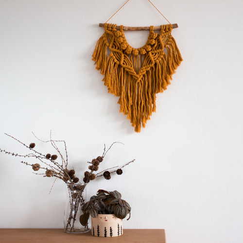 Hořčičné macramé střední — foto 1