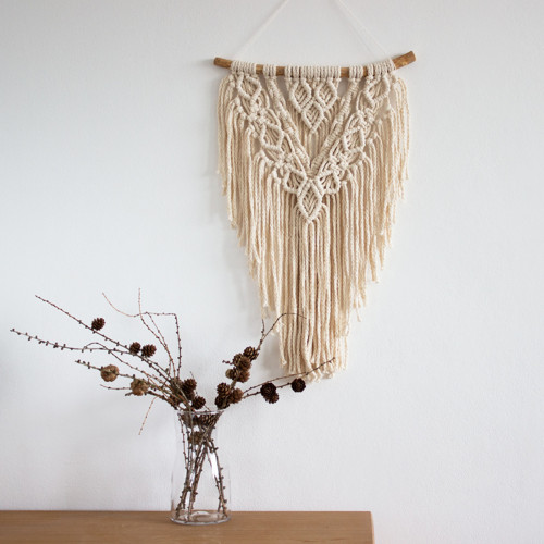 Přírodní macramé větší — foto 1