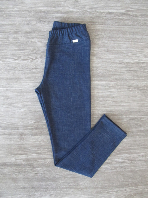 Legíny " modré efekt jeans " slabé