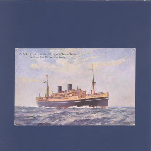 Loď RMS Carthage - pohlednice