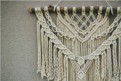 Macrame na zeď natur — foto 1