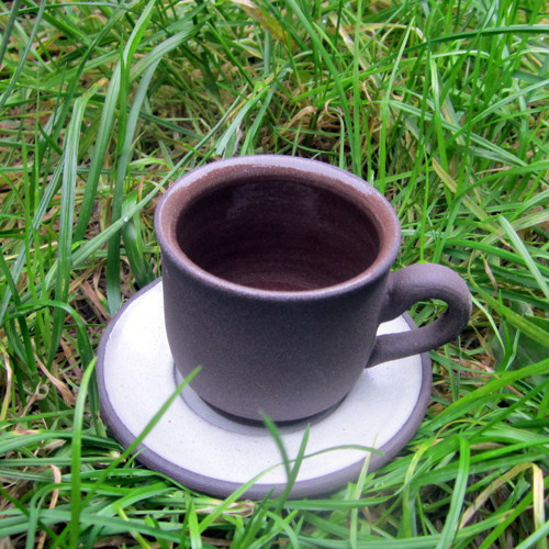 Hrnek espresso s podšálkem