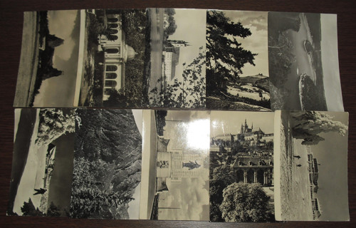 10x ČB POHLEDNICE, místopis, různé — foto 1