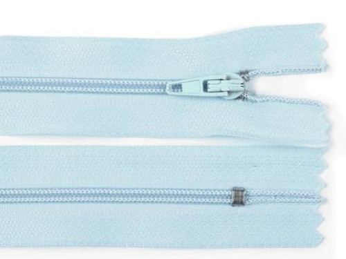 Spirálový zip šíře 3 mm délka 20 cm - sv.modrá