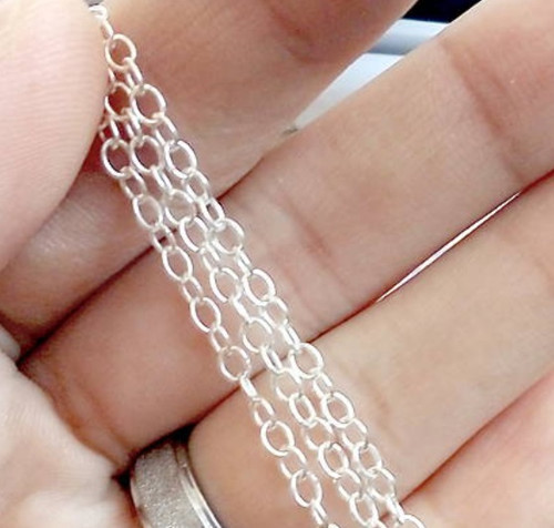Řetízek Oválné očká 2mm Ag925