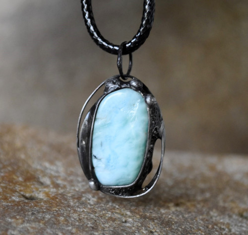 Larimar přívěsek/náhrdelník — foto 1
