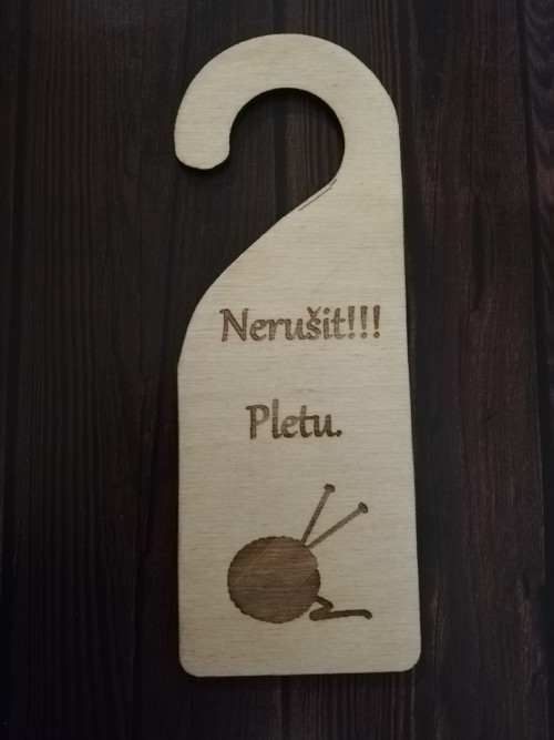 Visačka na dveře - pletu — foto 1