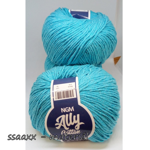Příze Ally cotton ~ tyrkysová 016