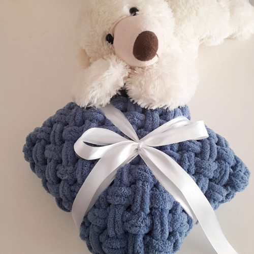 Moje první dečka Fluffy Dark Blue — foto 1