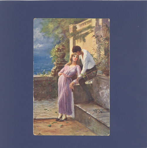Milostná otázka - pohlednice, celistvost