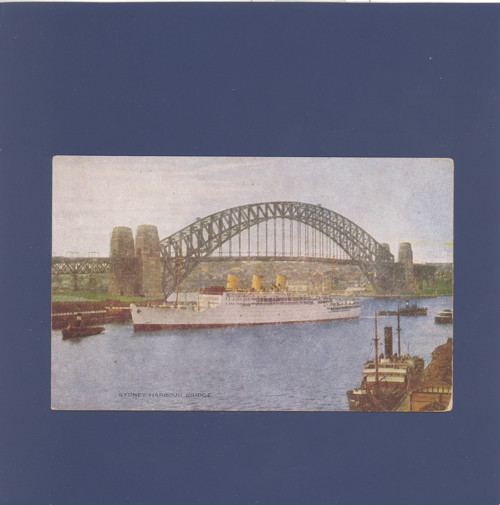 Sydney - přístav, most, loď - pohlednice — foto 1