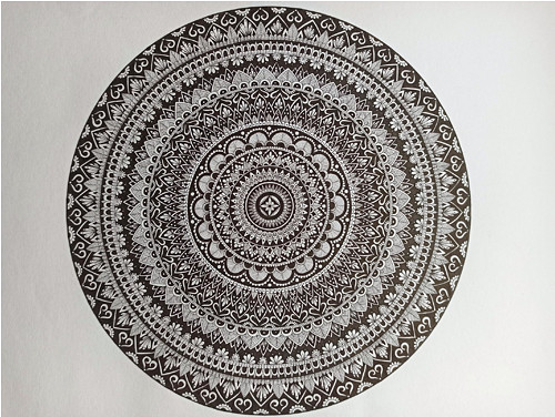 Mandala alá grafický tisk