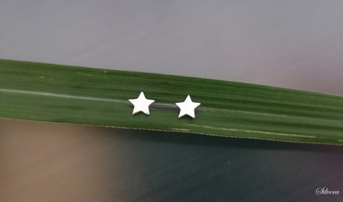 Stříbrné 925 Naušnice, basic Star, hvězdička
