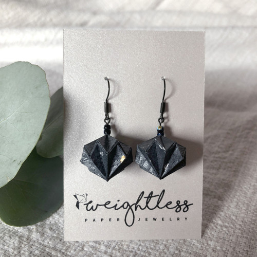 Elegantní origami náušnice — foto 1