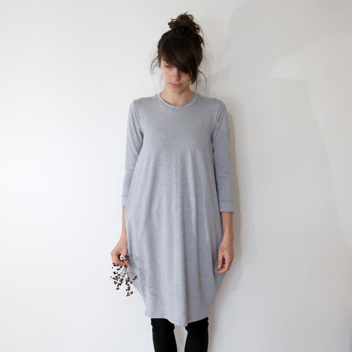 Šaty WIDE simple light grey RESERVE — foto 1