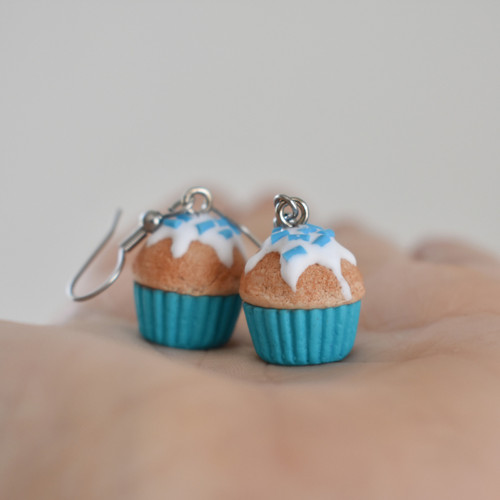 Cupcake náušnice - Chirurgická ocel