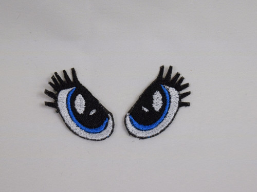 Vyšívané oči pro jednorožce 3,5x5cm 1 pár