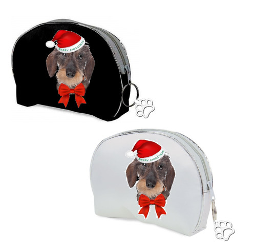 Jezevčík Vánoční Kosmetická Taštička