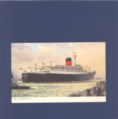 Loď Cunard RMS Ivernia, RMS Franconia - pohlednice