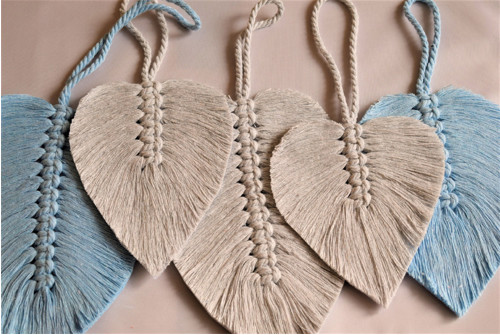 Macramé lístky k zavěšení II. — foto 1