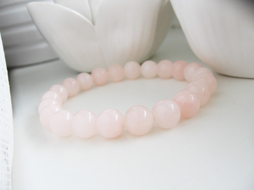Clear Rose náramek • Jadeit •