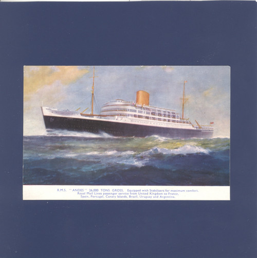 Loď RMS Andes - pohlednice — foto 1