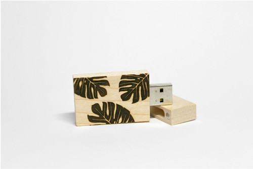 Drevené Usb_Monstera