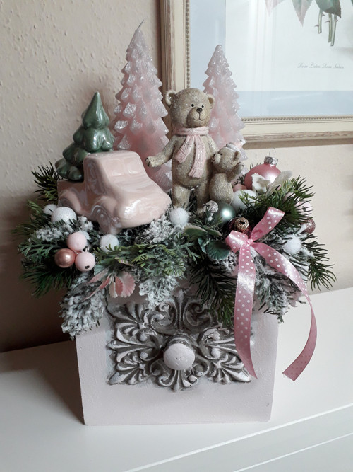 Velký vánoční box růžový — foto 1
