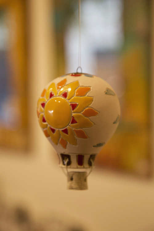 Keramický balón - mini (s motivem slunce) — foto 1