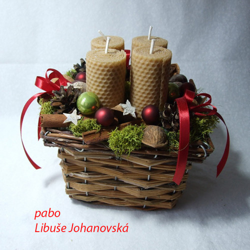 Adventní svícen medový (352) — foto 1