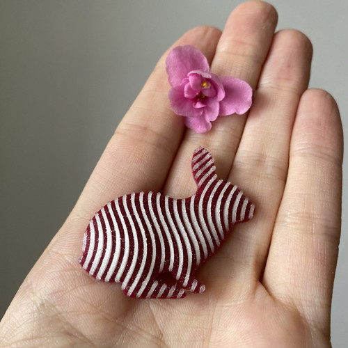 Králík vertigo cherry/natural