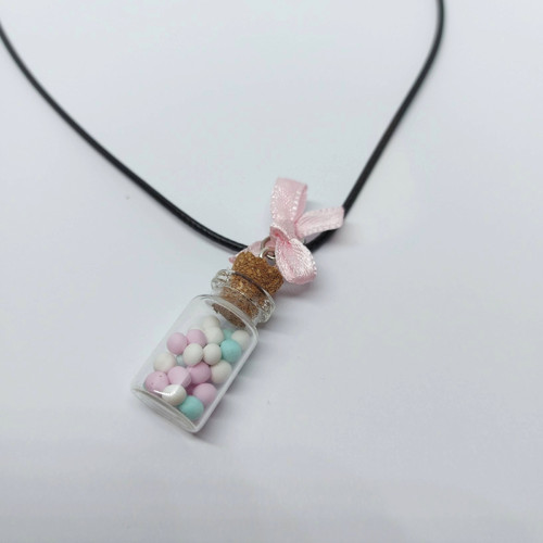 Marshmallow lahvička s mašličkou — foto 1