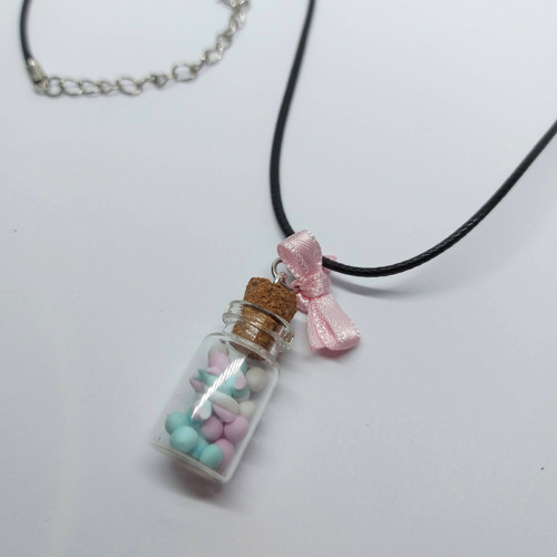 Marshmallow lahvička s mašličkou — foto 1