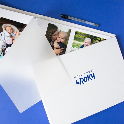 Dětské fotoalbum - moje první kroky modré