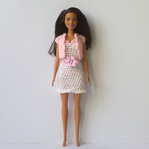 Oblečky pro Barbie - šaty, bolerko — foto 1