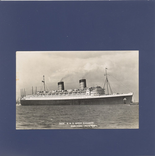 Loď RMS Queen Elizabeth - pohlednice — foto 1